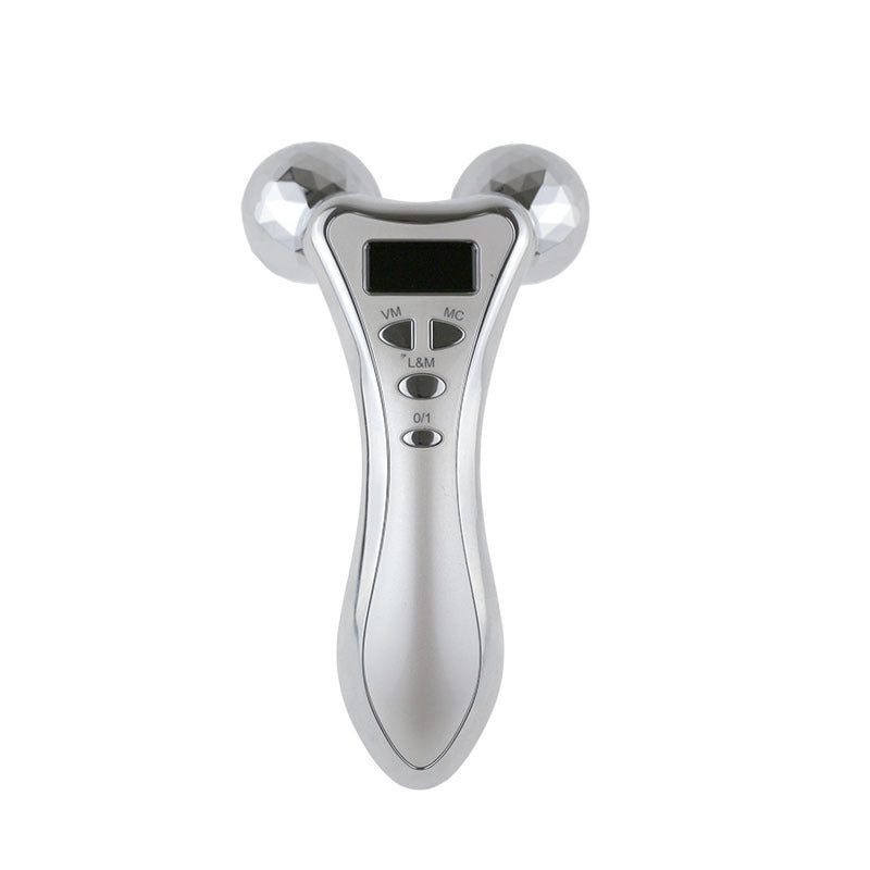 Roller shaping face massager