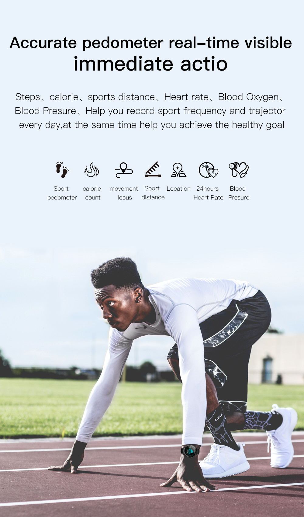 Smart watch SN80 fitness tracker