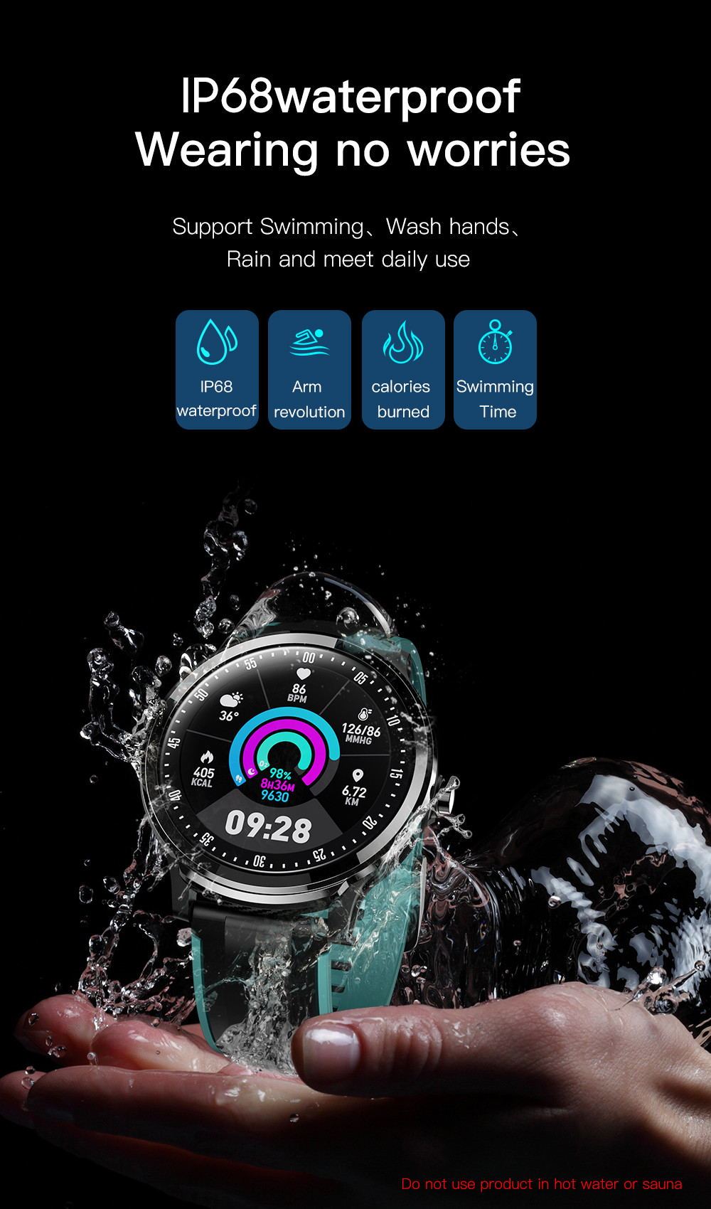 Smart watch SN80 fitness tracker
