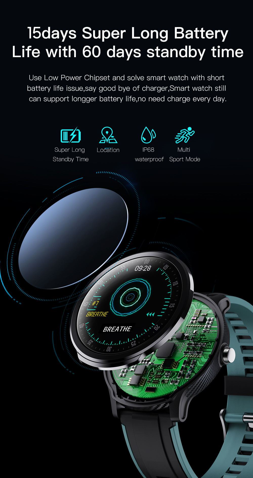 Smart watch SN80 fitness tracker