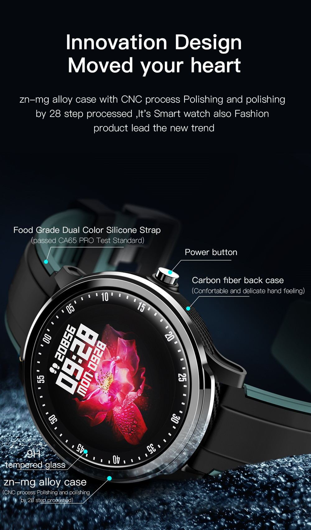 Smart watch SN80 fitness tracker